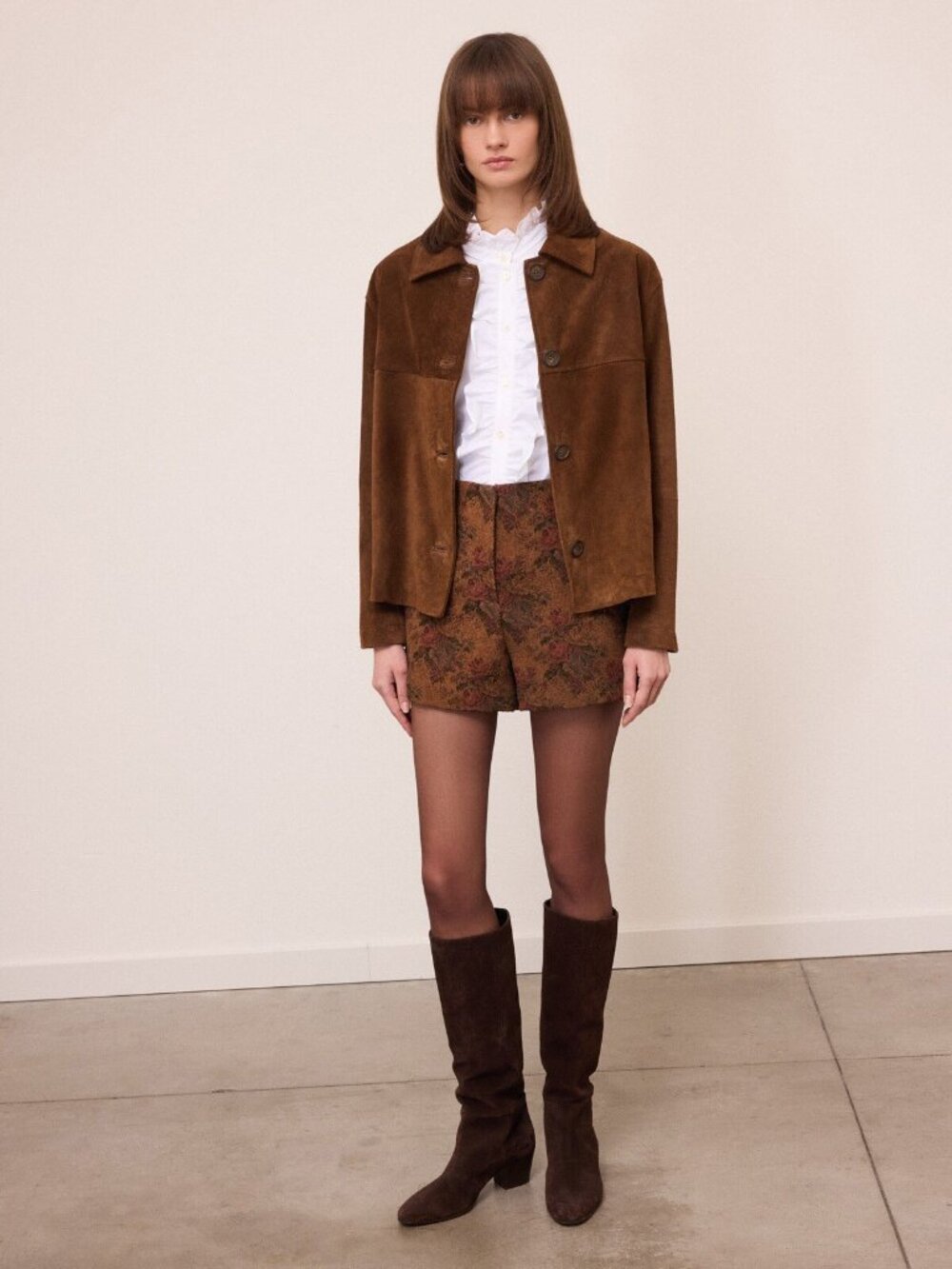Ottod'Ame Italian Suede Jacket Size 8
